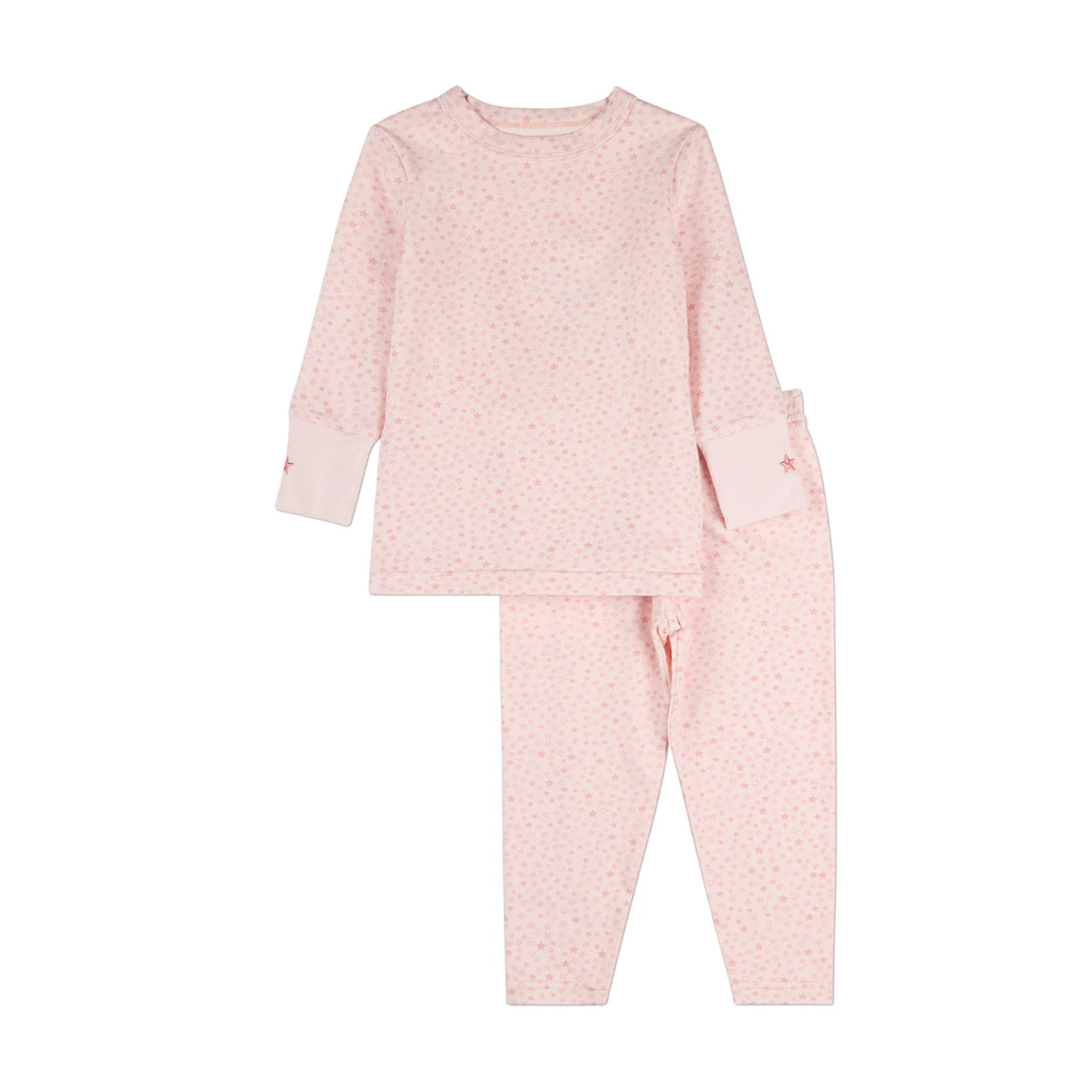 MiniMoi Pink Constellations In The Night Sky 2 Pc Pajama Set