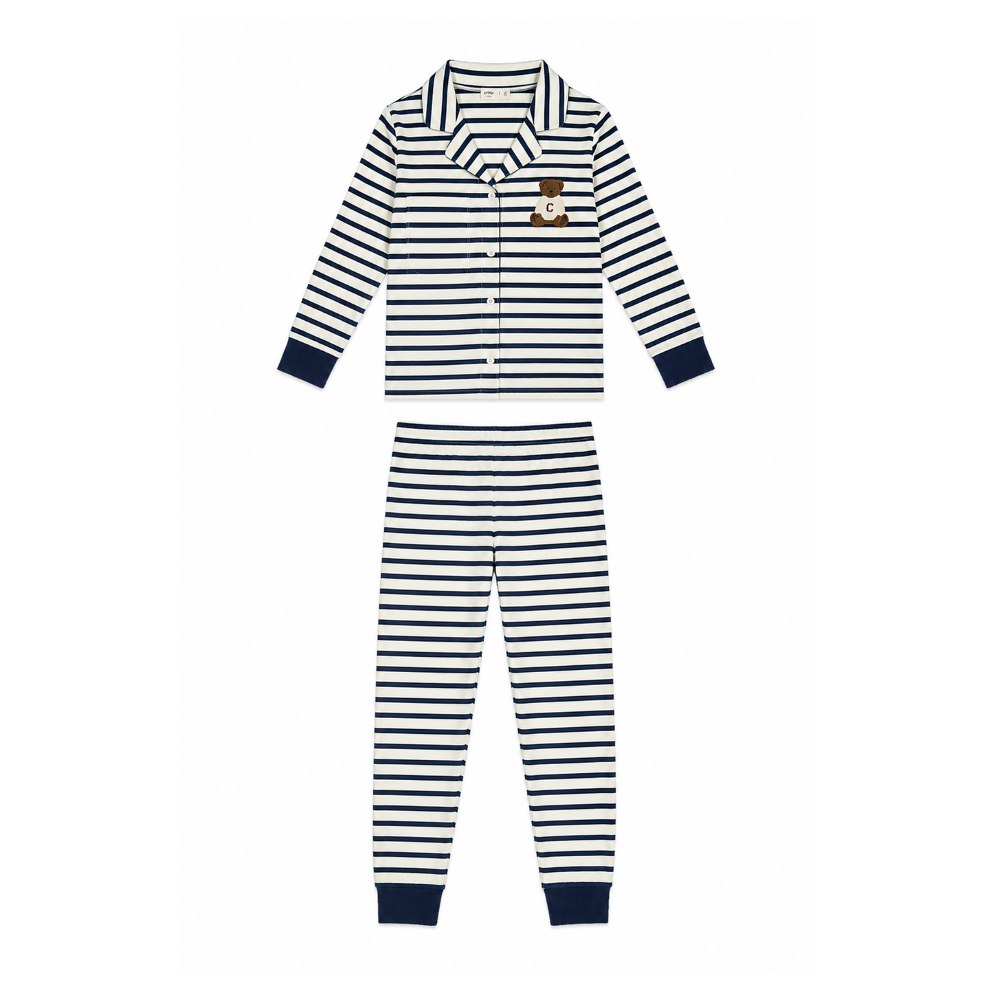 Crew Lounge Navy Teddy Grandpa Set