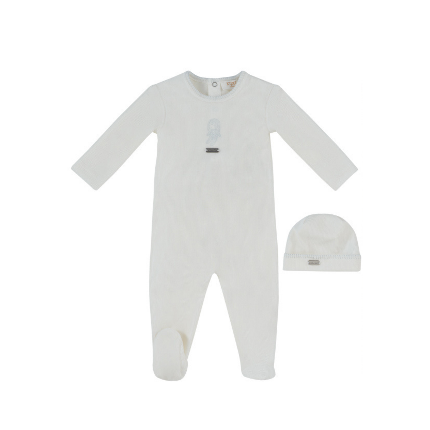 Kipp Baby Blue Atelier Bunny Footie & Hat Set