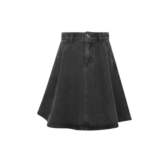 Little Parni Black Denim Denim Skirt