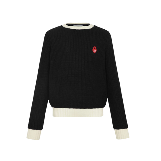 Little Parni Black Teen Chunky Sweater