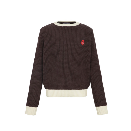 Little Parni Brown Teen Chunky Sweater