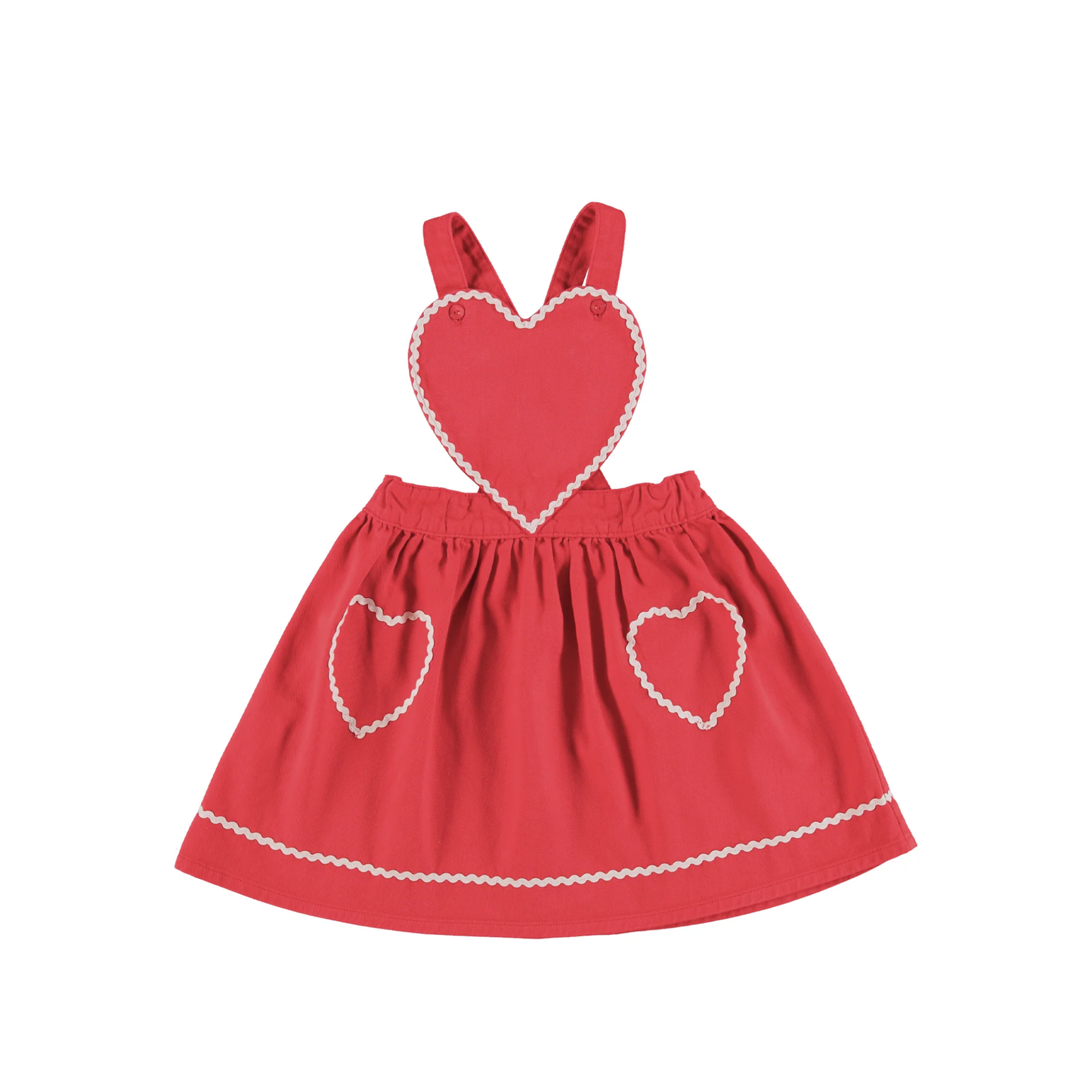 Bebe Organic Denim Zigzag Maya Heart Jumper