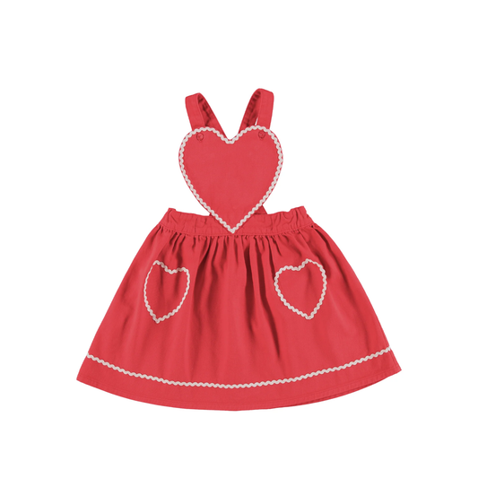 Bebe Organic Denim Zigzag Maya Heart Jumper