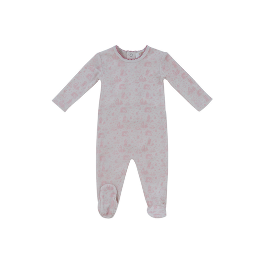 Kipp Baby Rose Woodland Toile Footie