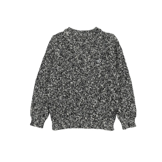 Sweet Threads Heathered Knit Crew Neck Long Sleeve Sweater