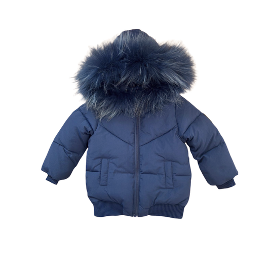 Bondoux Navy Quilted Jacket