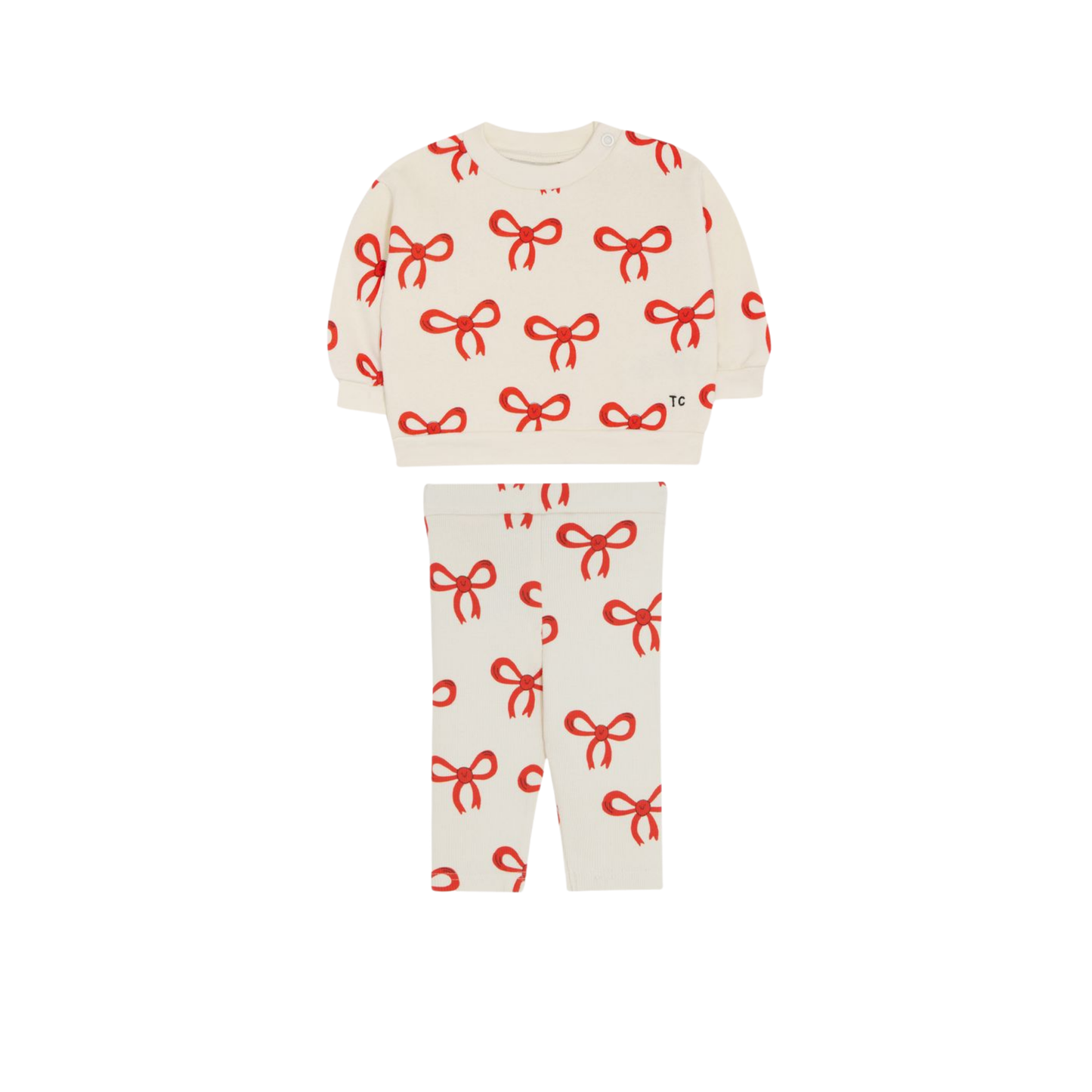 The Campamento Ecru Big Bows Leggings Set