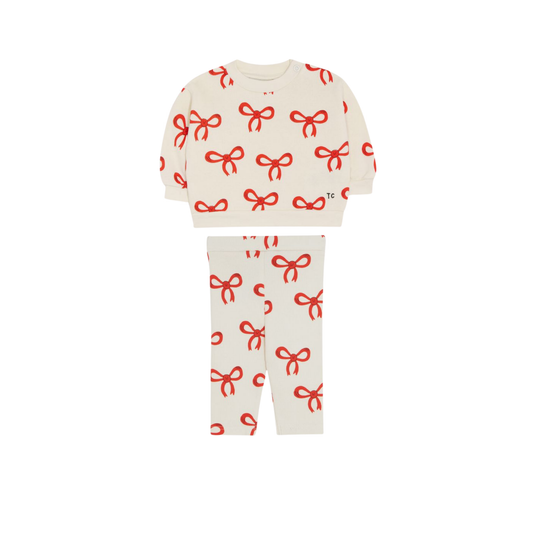 The Campamento Ecru Big Bows Leggings Set