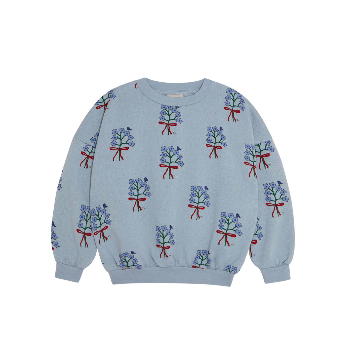 The Campamento Light Blue Bouquets Long Sleeve Sweatshirt