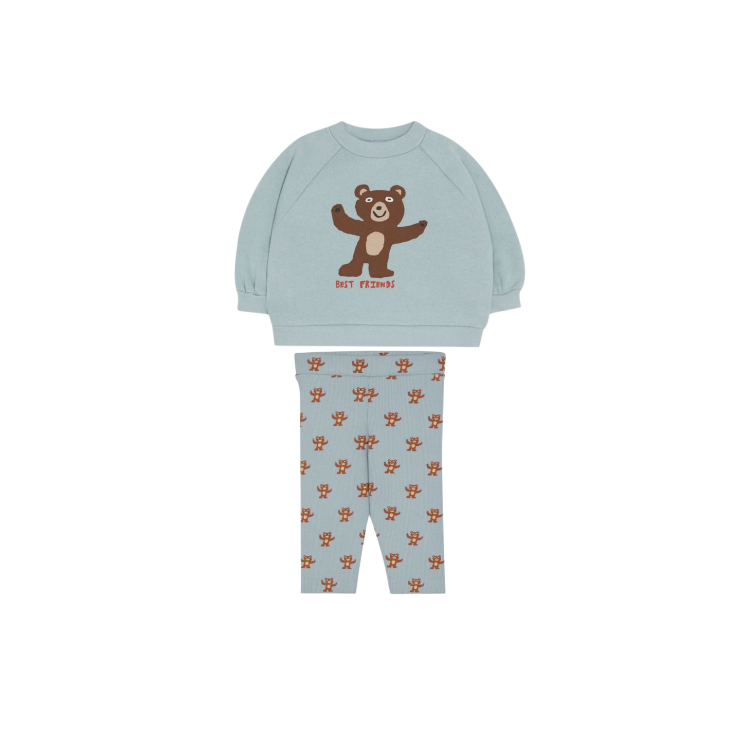 The Campamento Light Blue Bear Sweatshirt Leggings Set