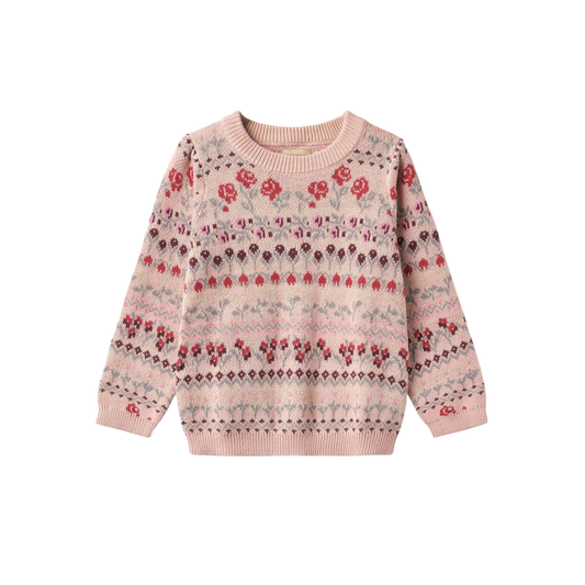 Wheat Rose Mikmak Long Sleeve Sweater