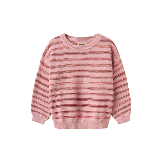 Wheat Berry Cream Harlow Stripe Jacquard Sweater
