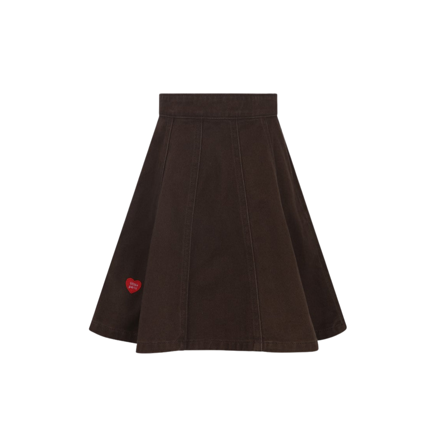 Little Parni Brown Denim Denim Skirt