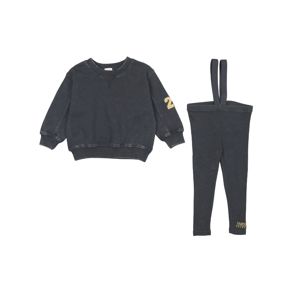 Analogie Navy Wash Toddler Suspender Set
