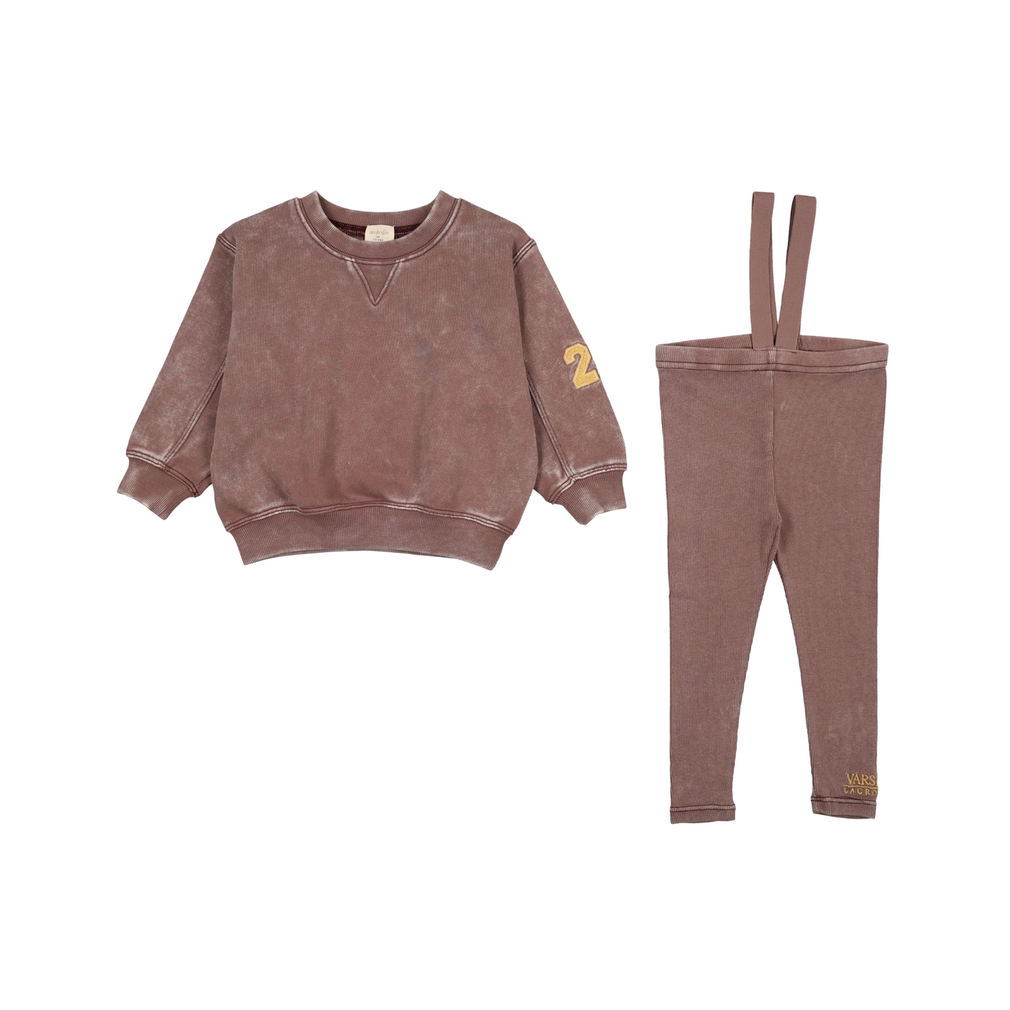 Analogie Misty Lilac Wash Toddler Suspender Set