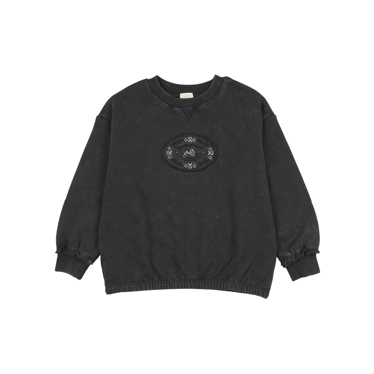 Analogie Off Black Stitch Studio Girls Sweatshirt