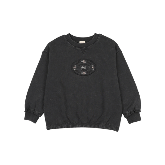 Analogie Off Black Stitch Studio Girls Sweatshirt