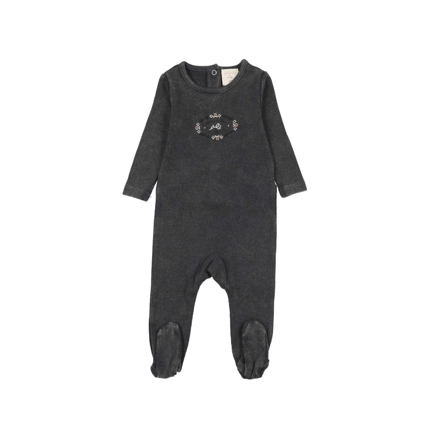 Analogie Off Black Stitch Studio Girls Footie