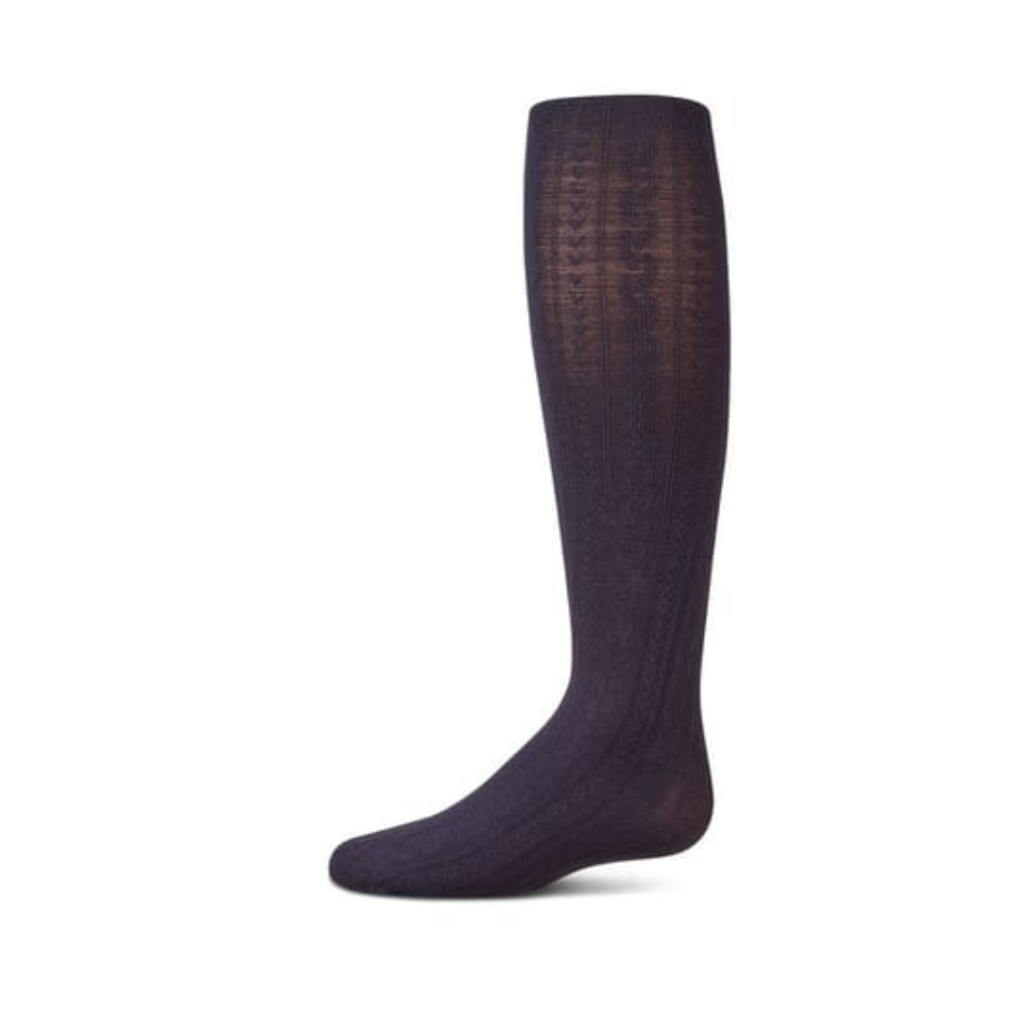 Memoi Navy Lightweight Cable Cotton Tights