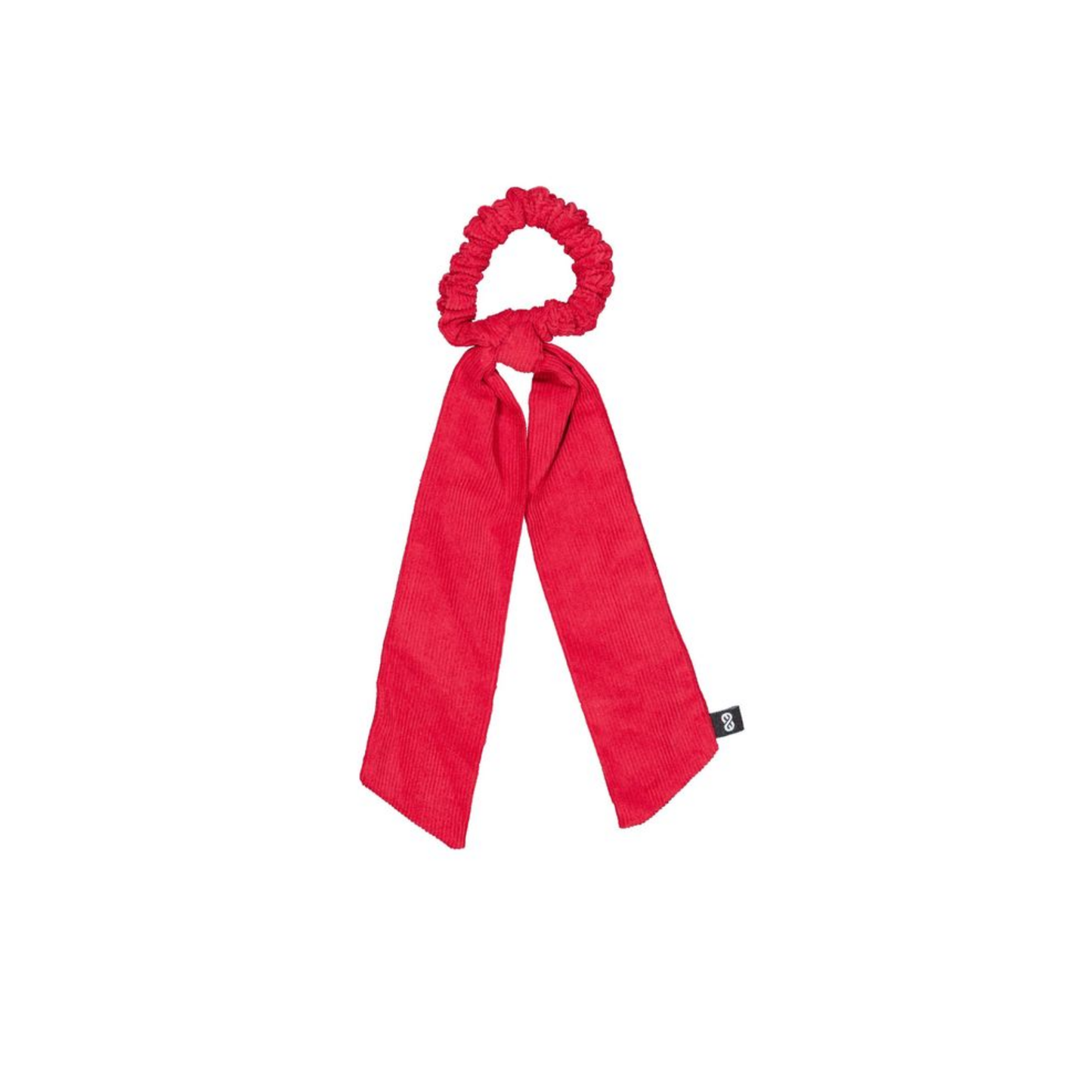 Knot Cardinal Red Corduroy Hair Tie