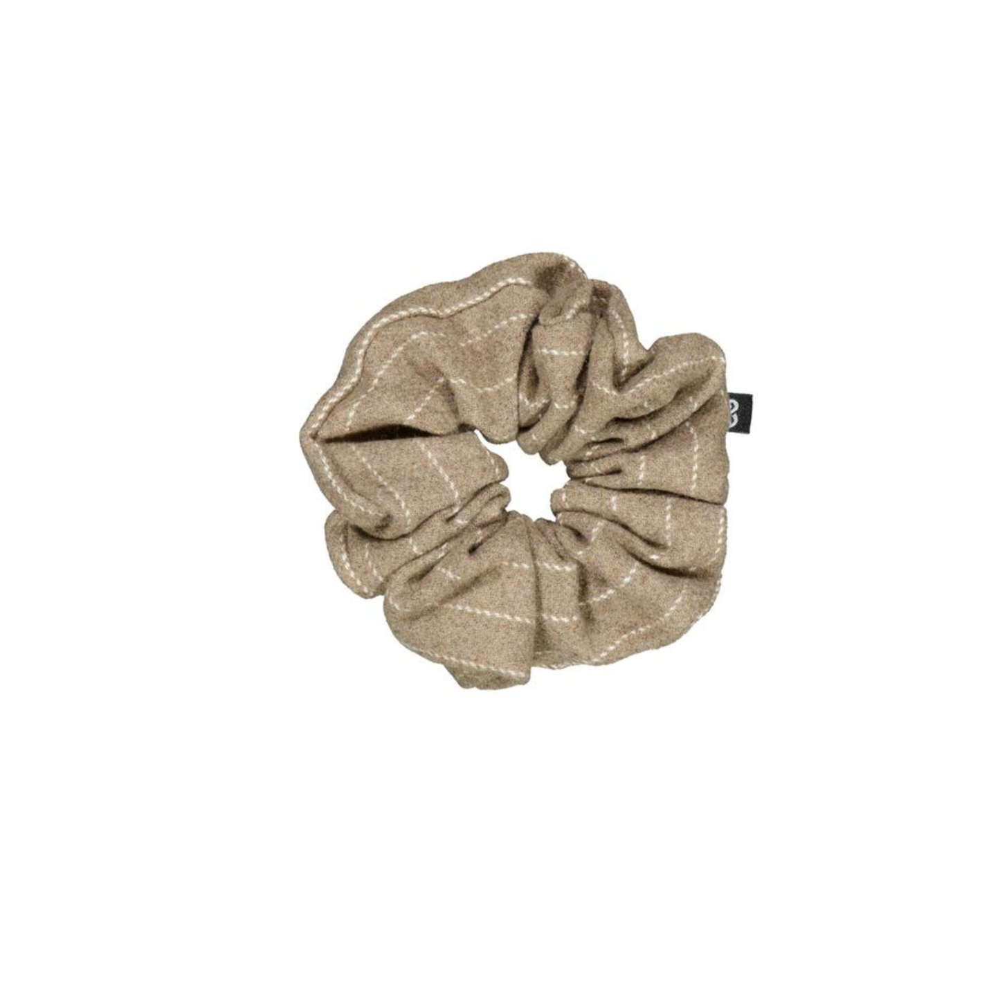 Knot Quail Twing Striped Scrunchie