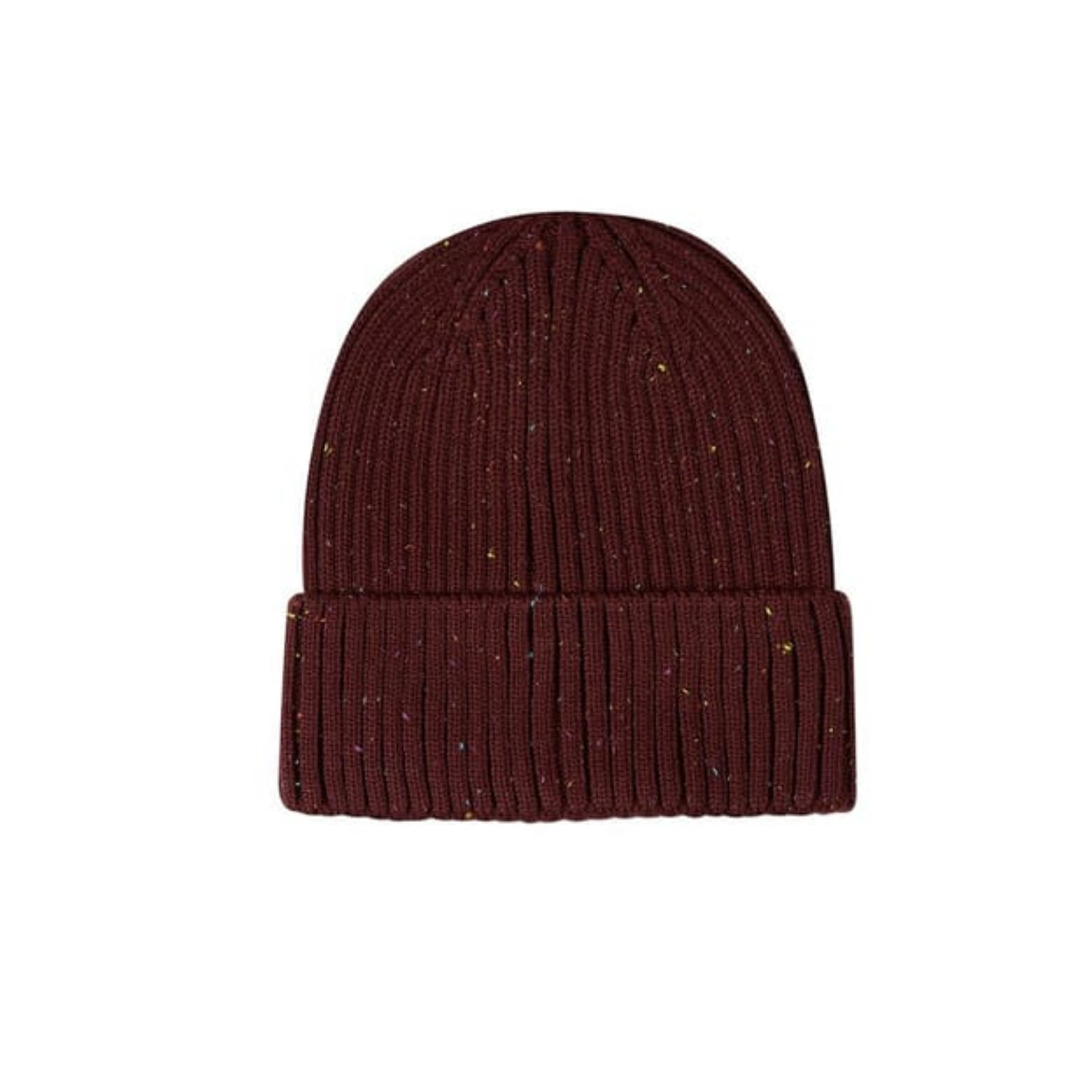 Memoi Chocolate Confetti Knit Cuffed Beanie