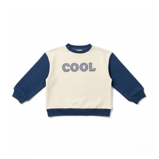 Louis Louise Cream Mike Long Sleeve Sweatshirt