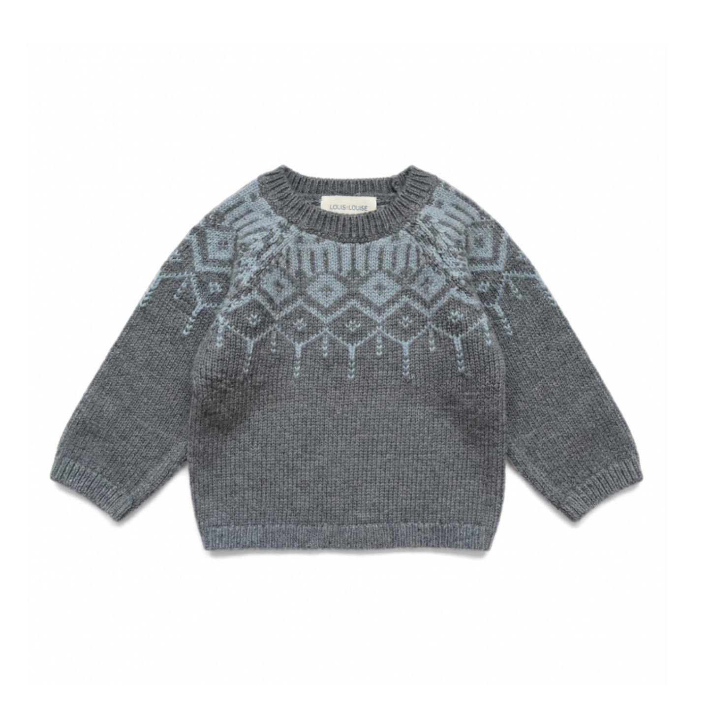 Louis Louise Dark Infant Robert Long Sleeve Knitted Sweater
