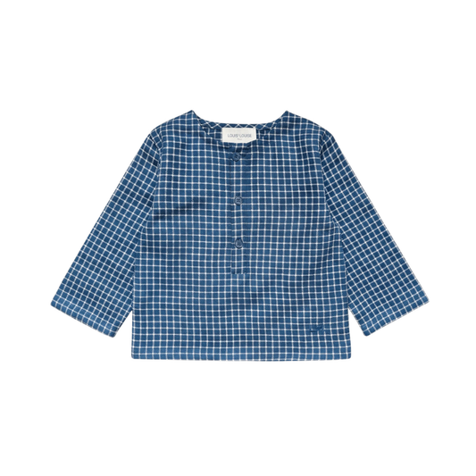 Louis Louise Blue Oncle Twill Check Shirt