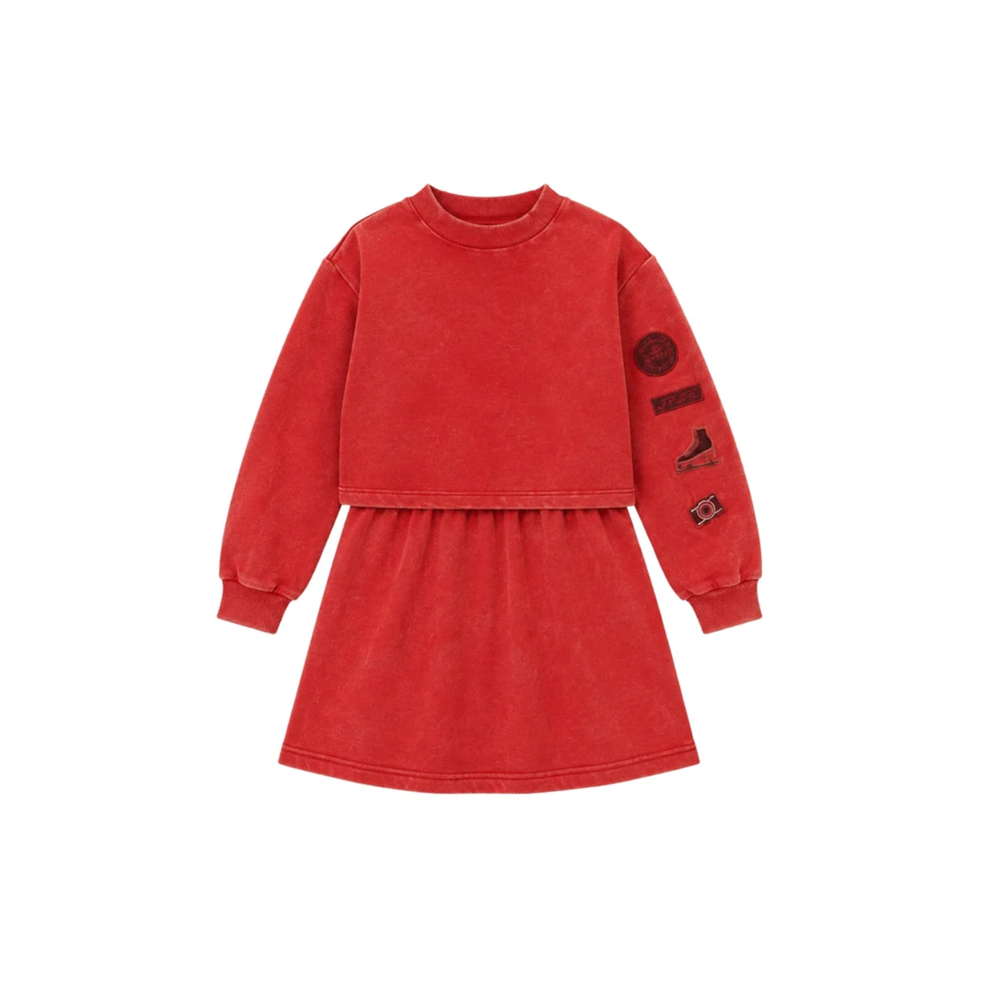 Bonjoy Red Wash Alpes Dress
