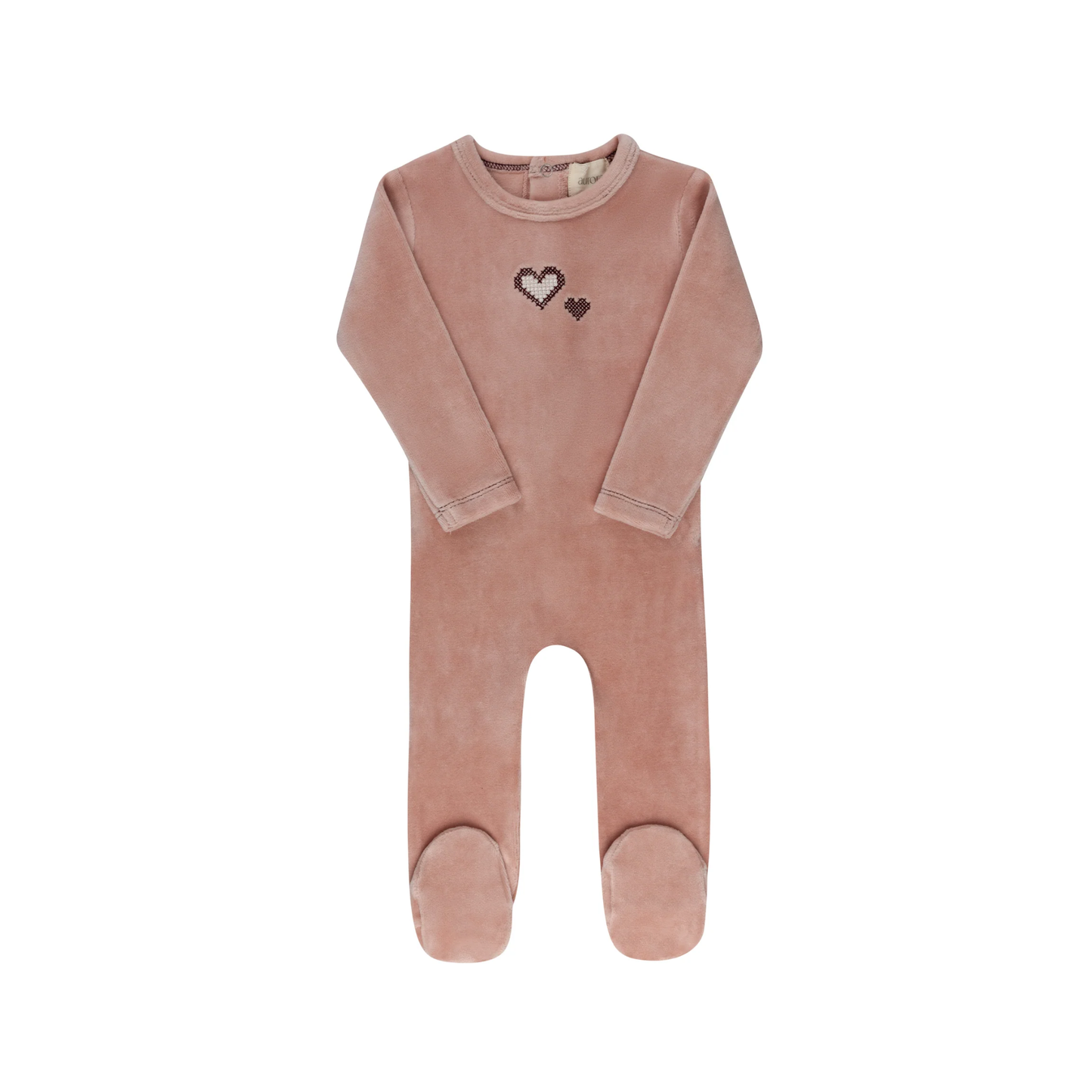 Aurora Pink Cross Stitch Footie