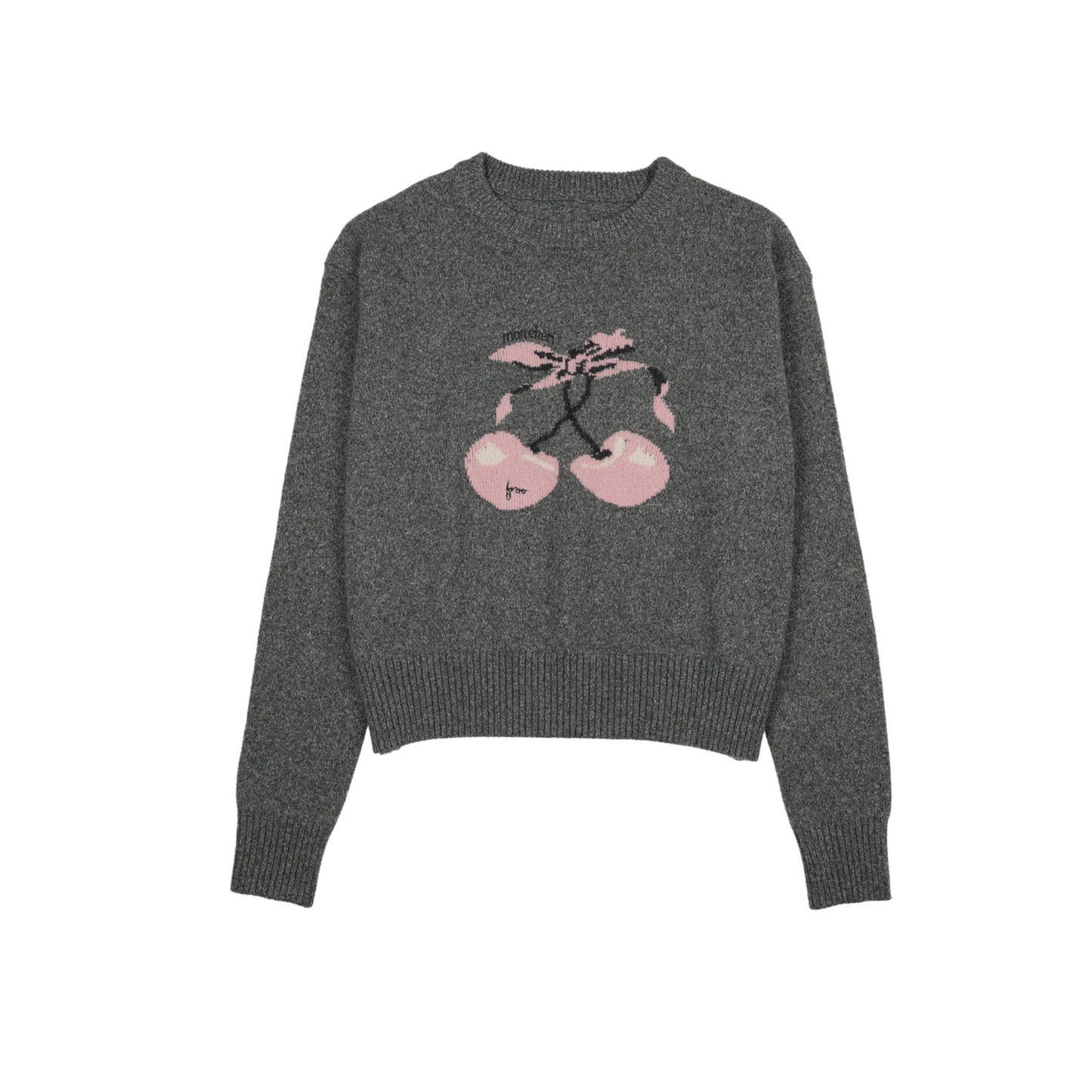 Froo Grey Mon Cheri Long Sleeve Sweater
