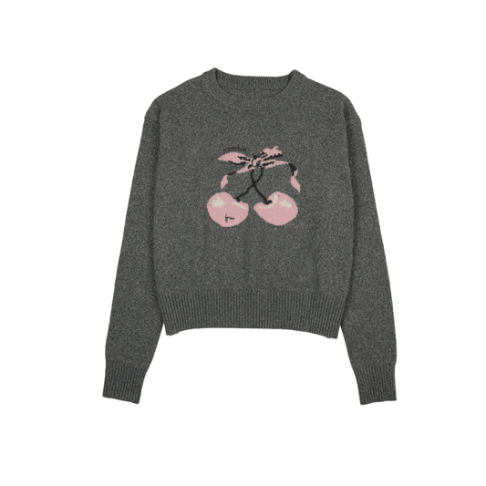 Froo Grey Mon Cheri Long Sleeve Sweater