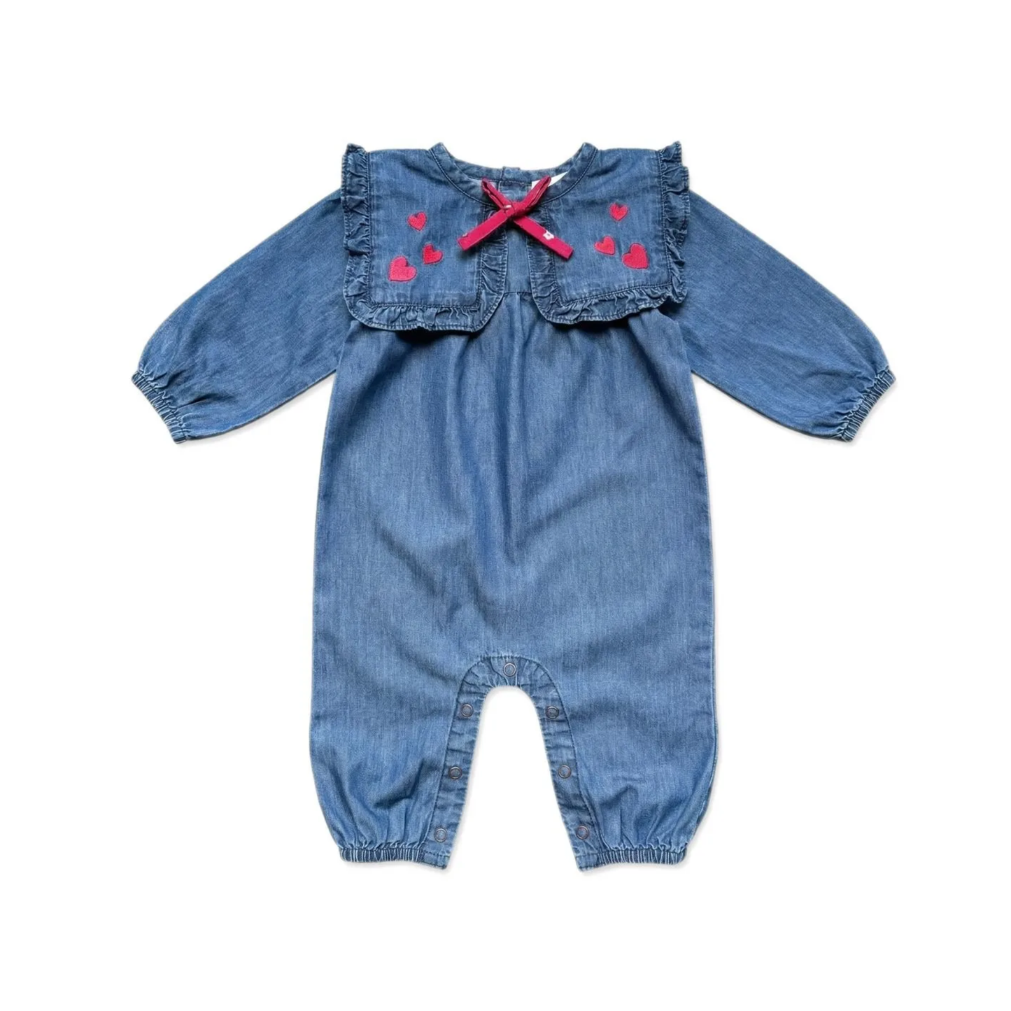 Louis Louise Blue Celiciane Denim Long Sleeve Overall