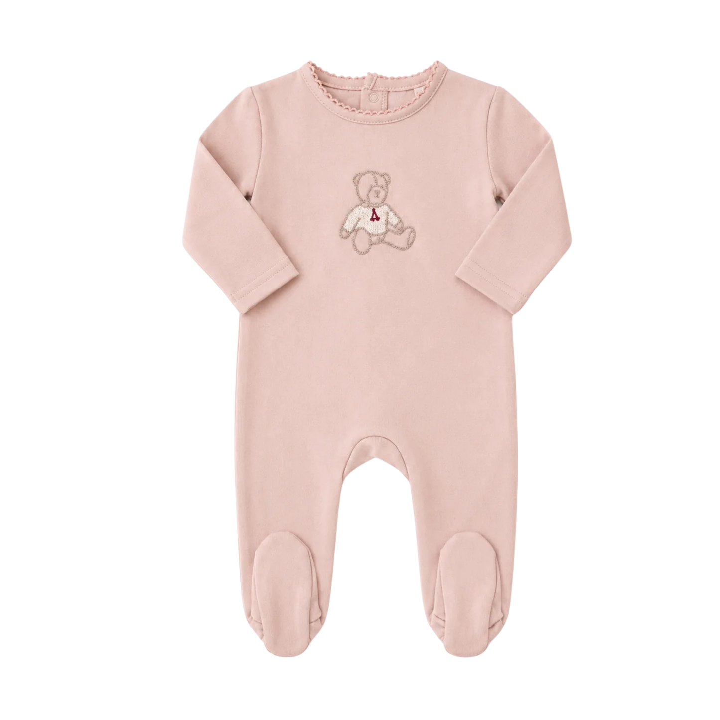 Lilette Dusty Pink Sweet Bear Footie