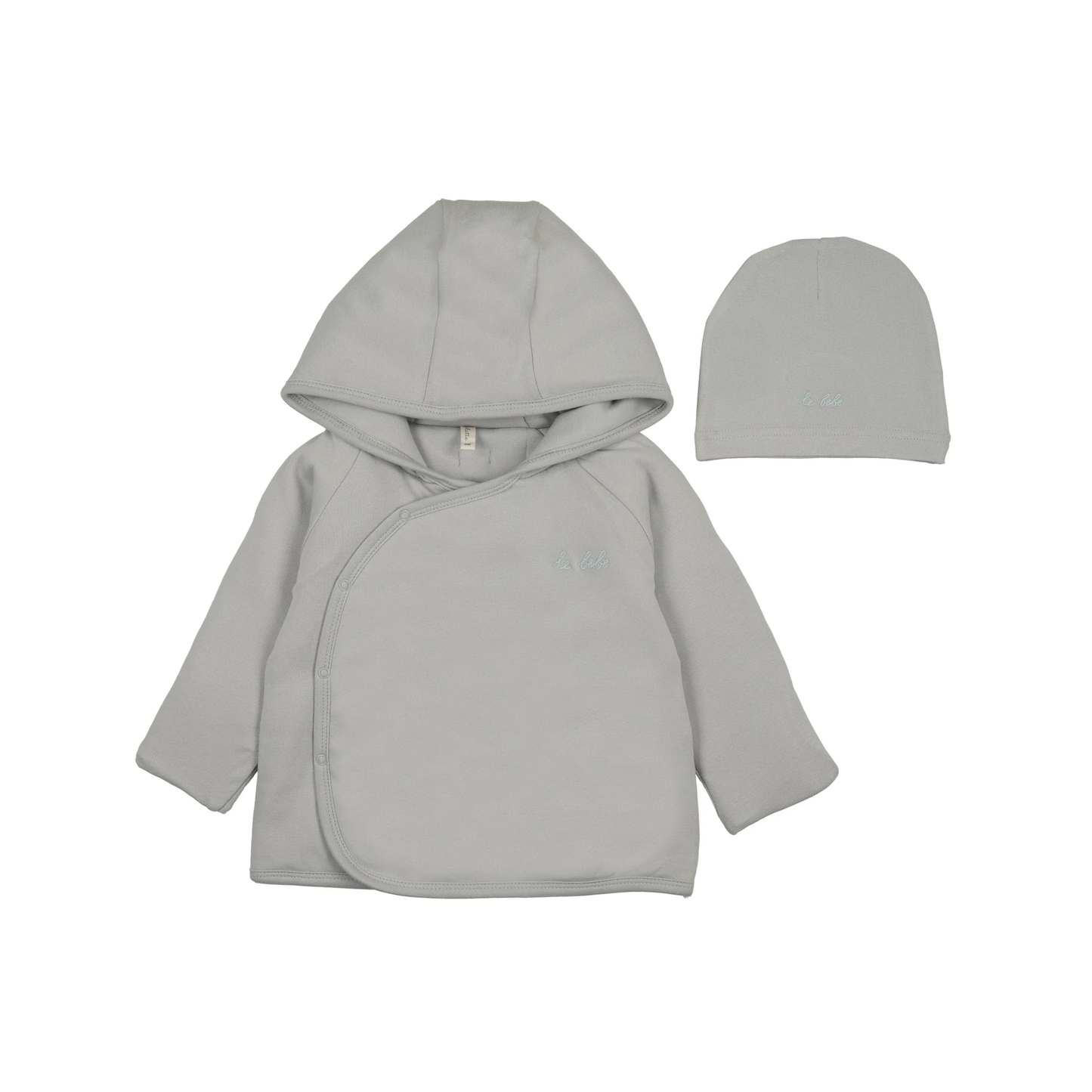 Lilette Pale Blue Padded Solid Jacket