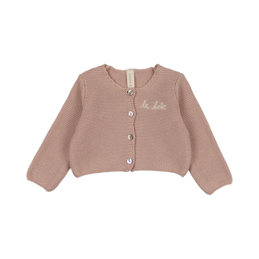 Lilette Dusty Pink Le Bebe Knit Cardigan