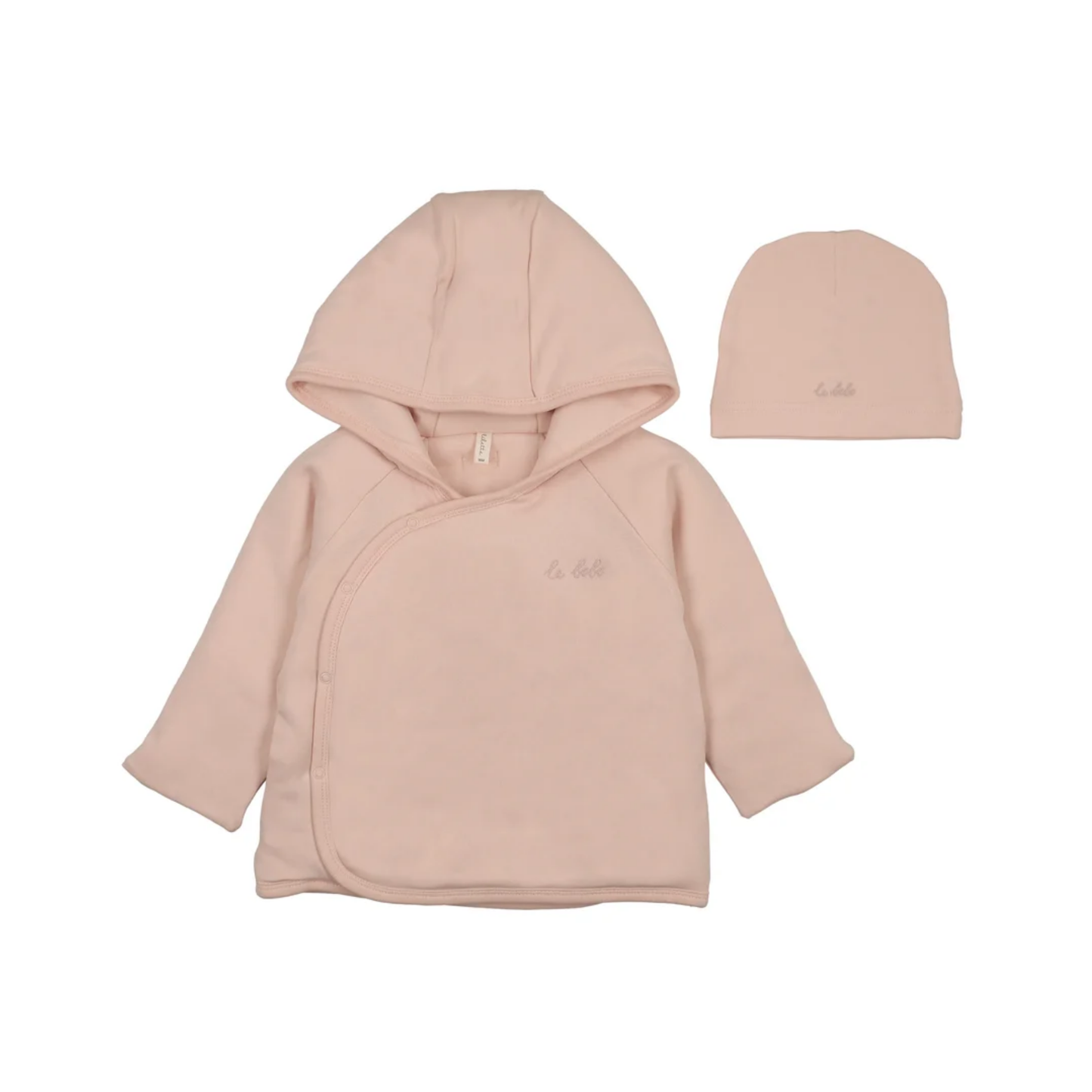 Lilette Pale Pink Padded Solid Jacket