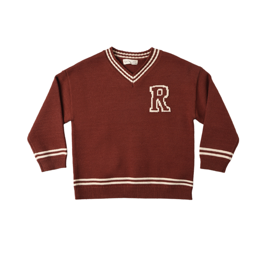 Rylee+Cru Brick Redwood Long Sleeve Sweater