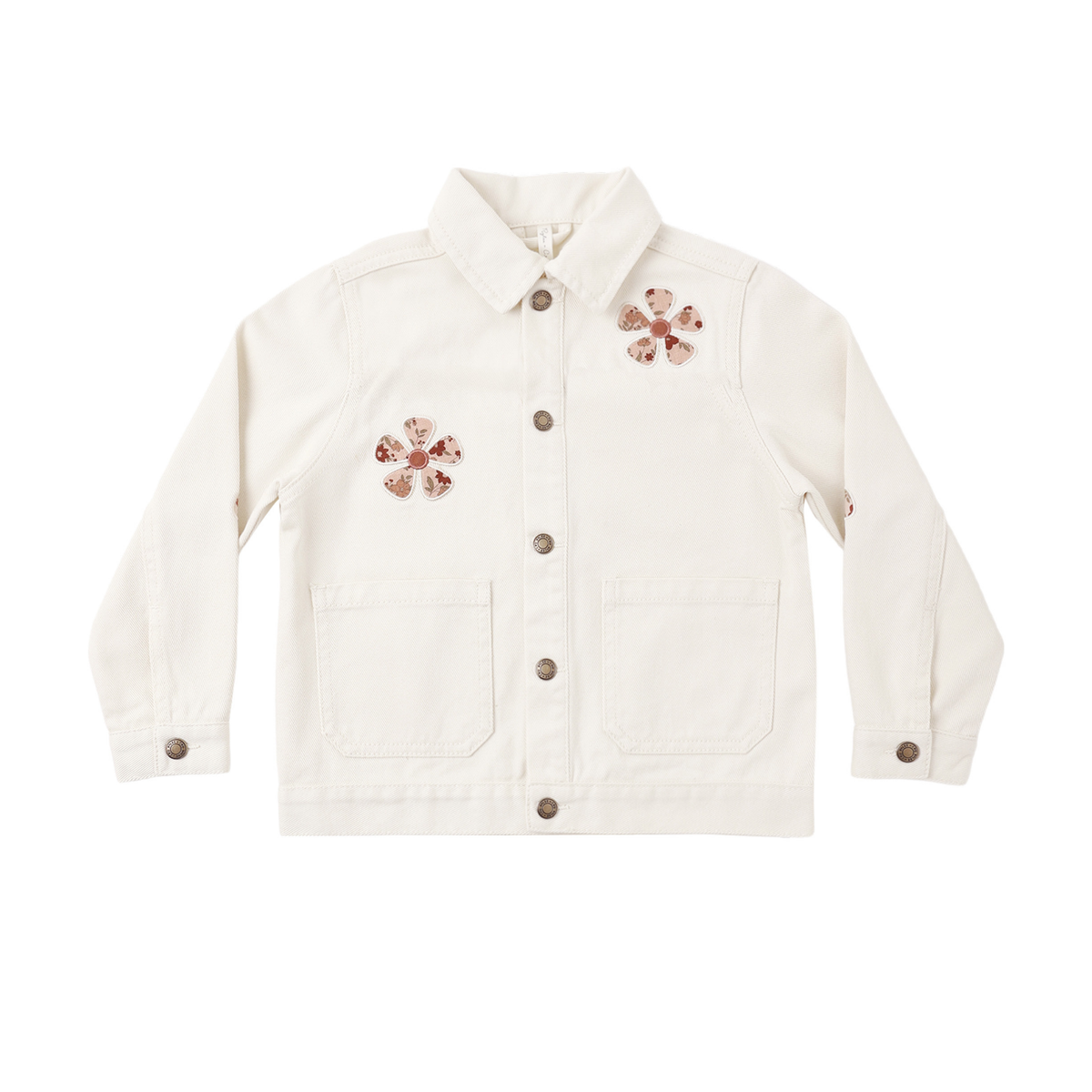 Rylee+Cru Natural Denim Chore Daisy Denim Jacket