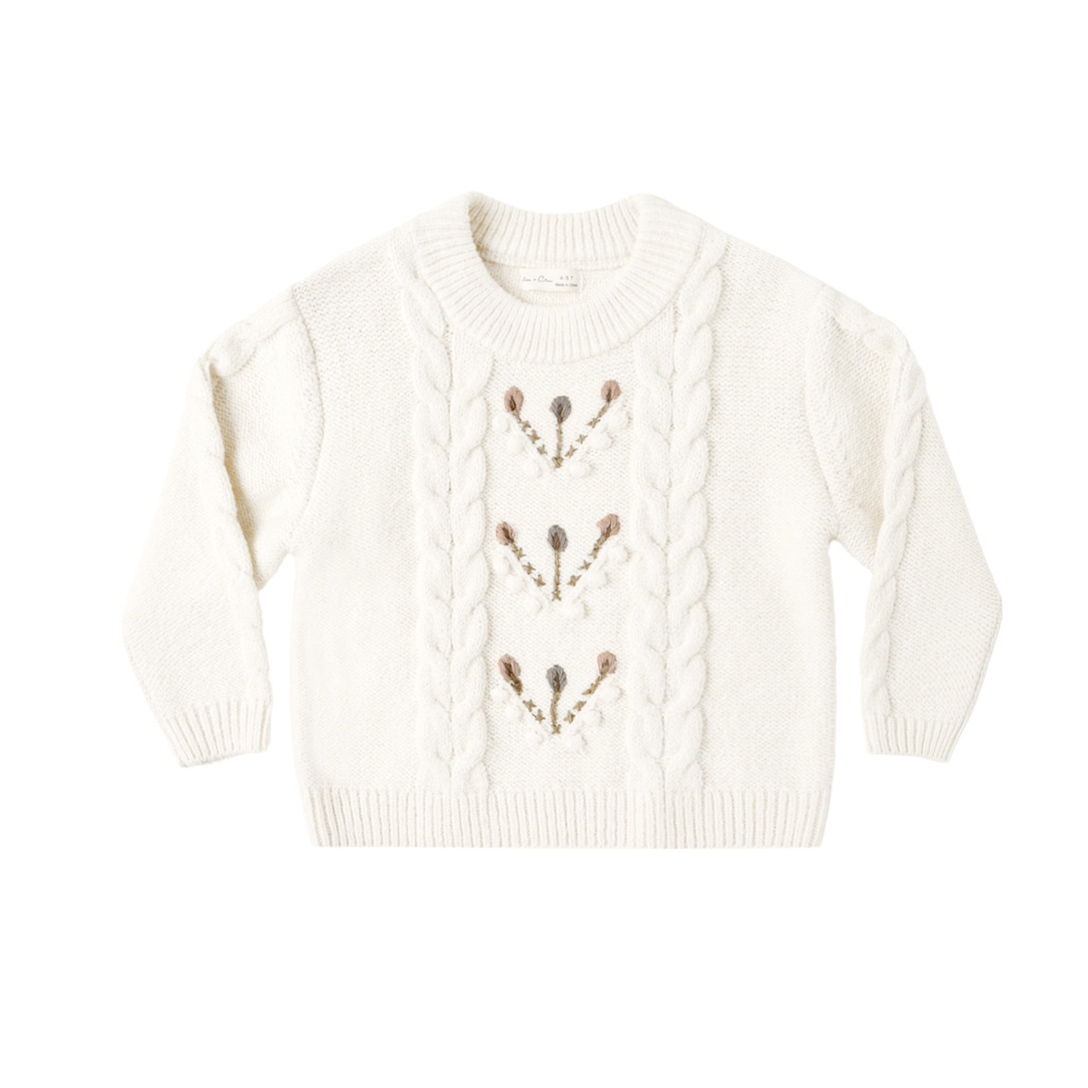 Rylee+Cru Natural Reagan Long Sleeve Sweater