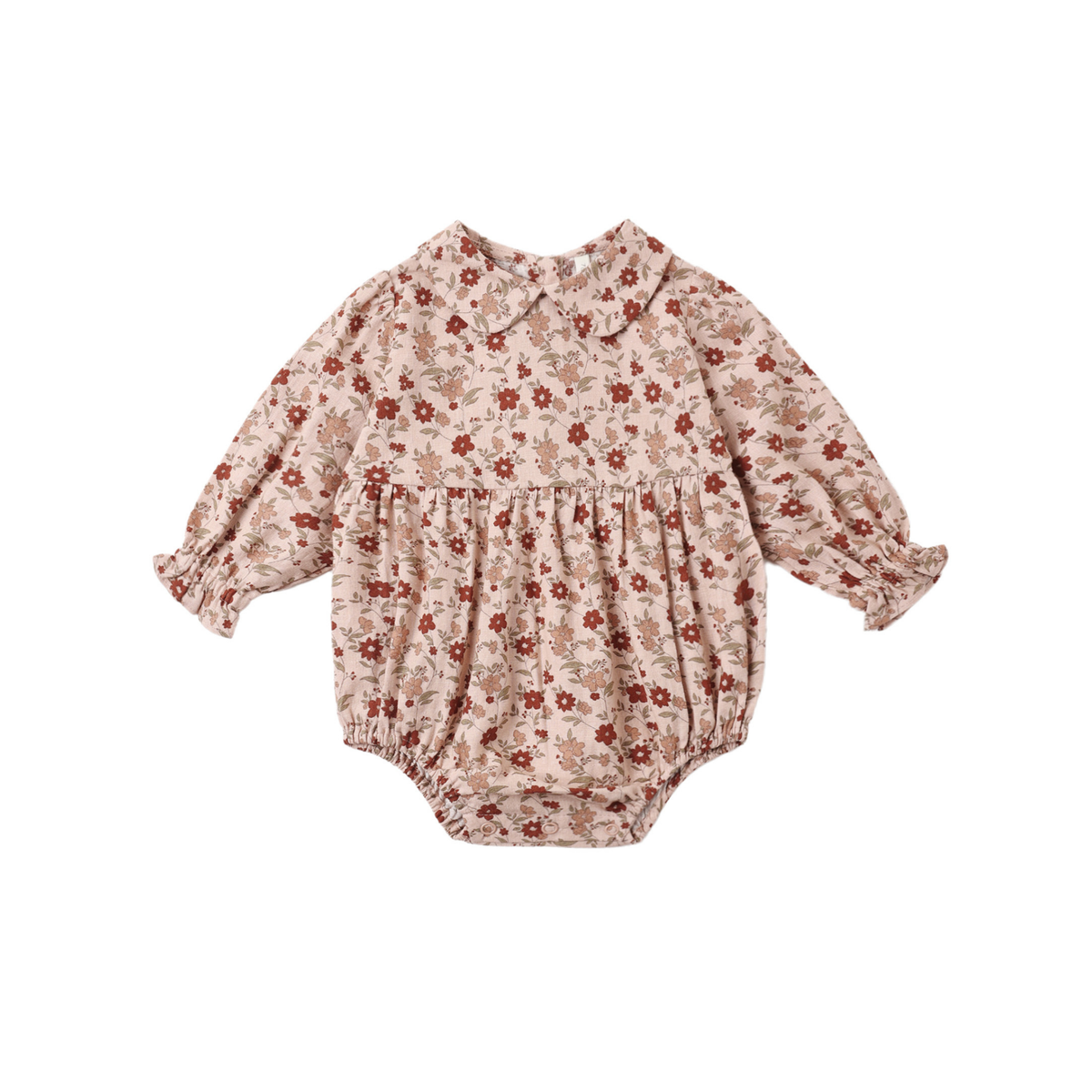 Rylee+Cru Blush Cora Floral Long Sleeve Romper