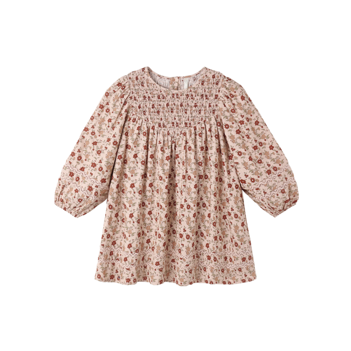 Rylee+Cru Blush Selene Floral Long Sleeve Dress