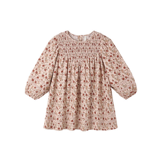 Rylee+Cru Blush Selene Floral Long Sleeve Dress