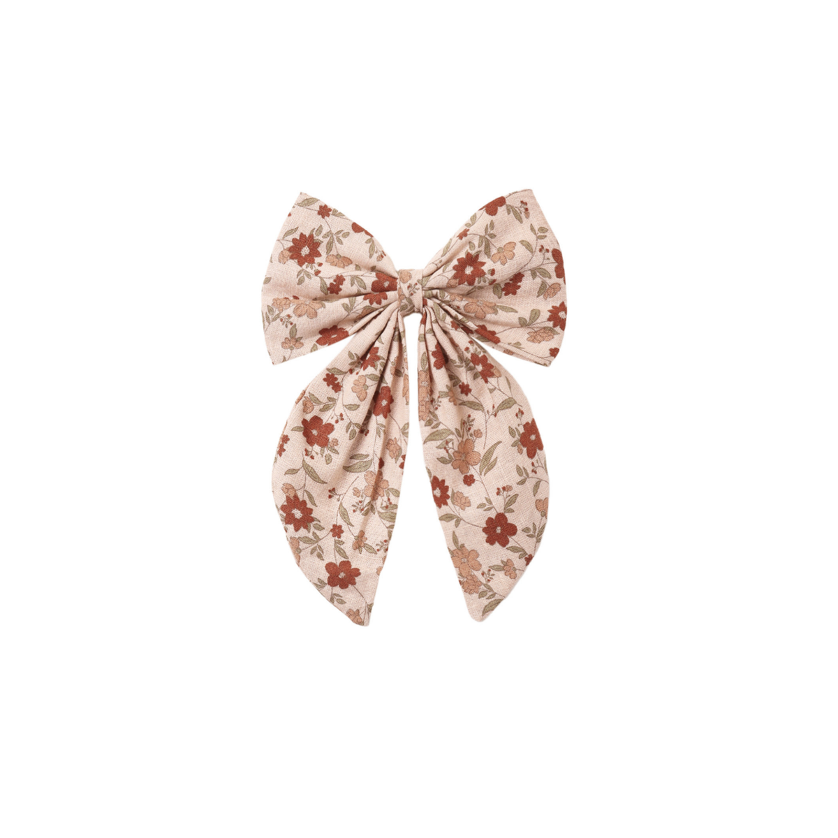 Rylee+Cru Blush Bow Floral Oversized Clip