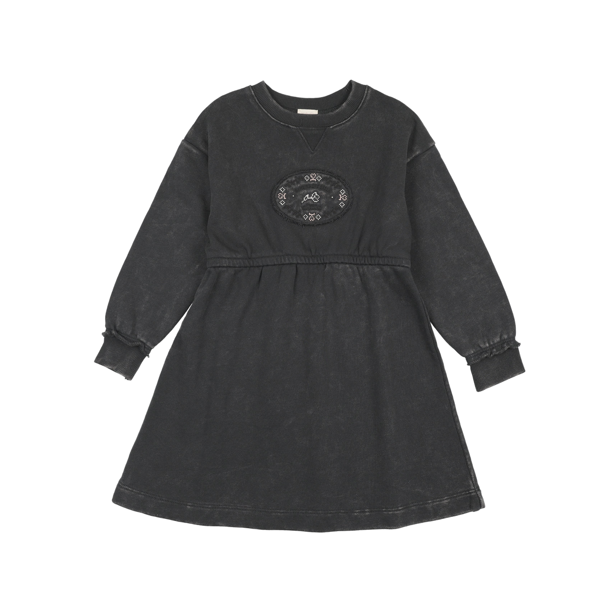 Analogie Off Black Stitch Studio Sweatshirt Dress