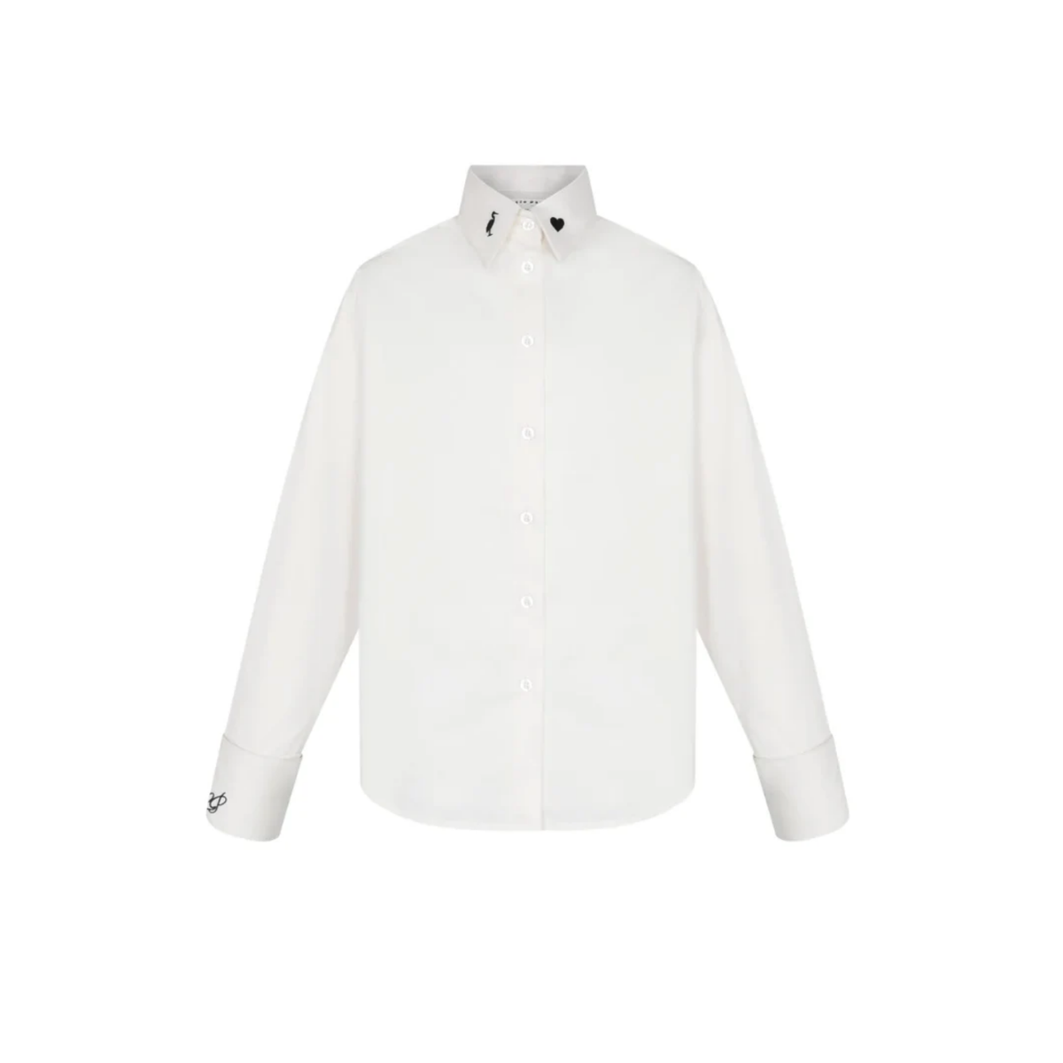 Little Parni White / Black Girls Teen Shirt