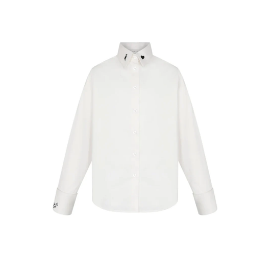 Little Parni White / Black Girls Teen Shirt
