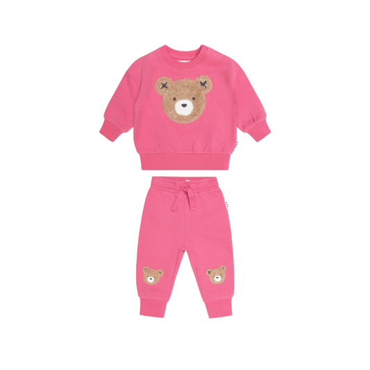 Huxbaby Dusty Berry Furry Huxbear Pants Set